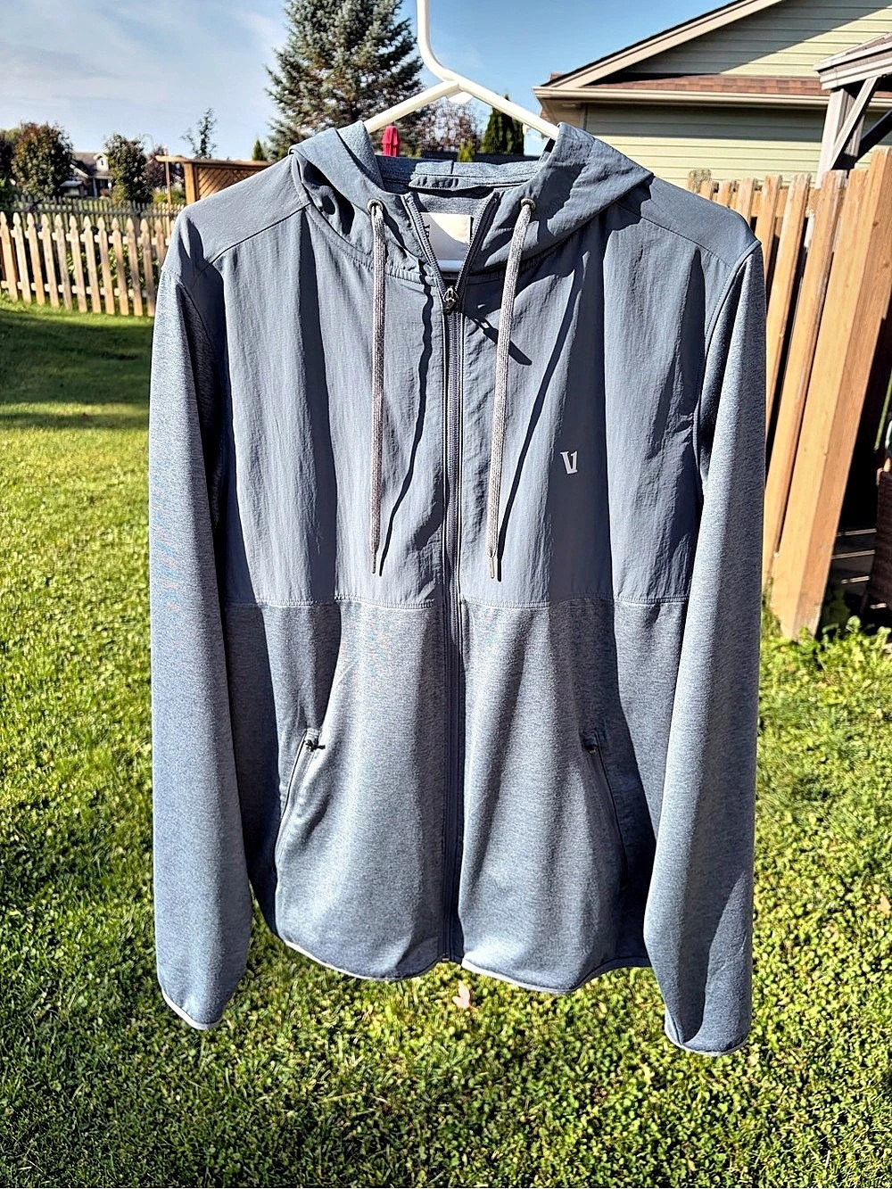 Vuori Ponto Full Zip Hoodie Gray